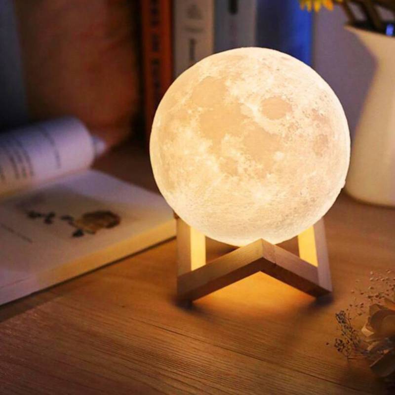 Lámpara Luna 3D RGB 18cm | Marverio