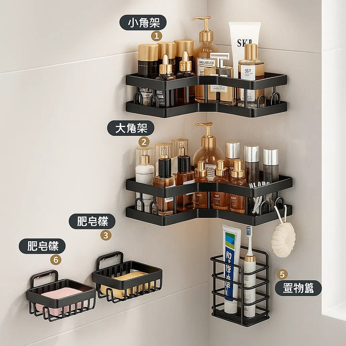 Set Organizador Esquinero de Baño 5 Piezas