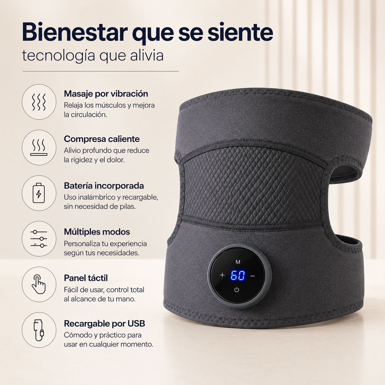 Masajeador Térmico Inteligente 3 en 1